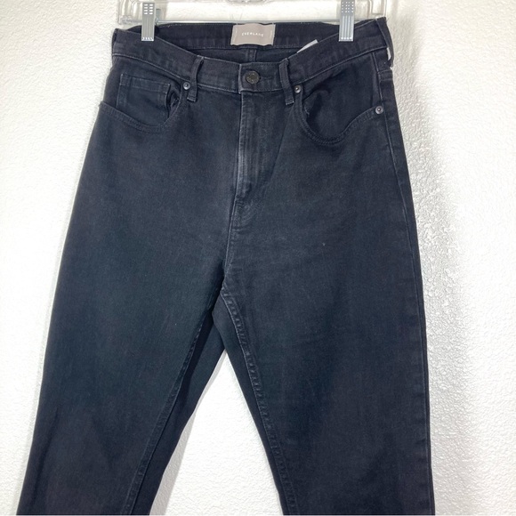Everlane Womens High Waist Straight Jeans 29 Faded Black Denim Cotton - Picture 4 of 16